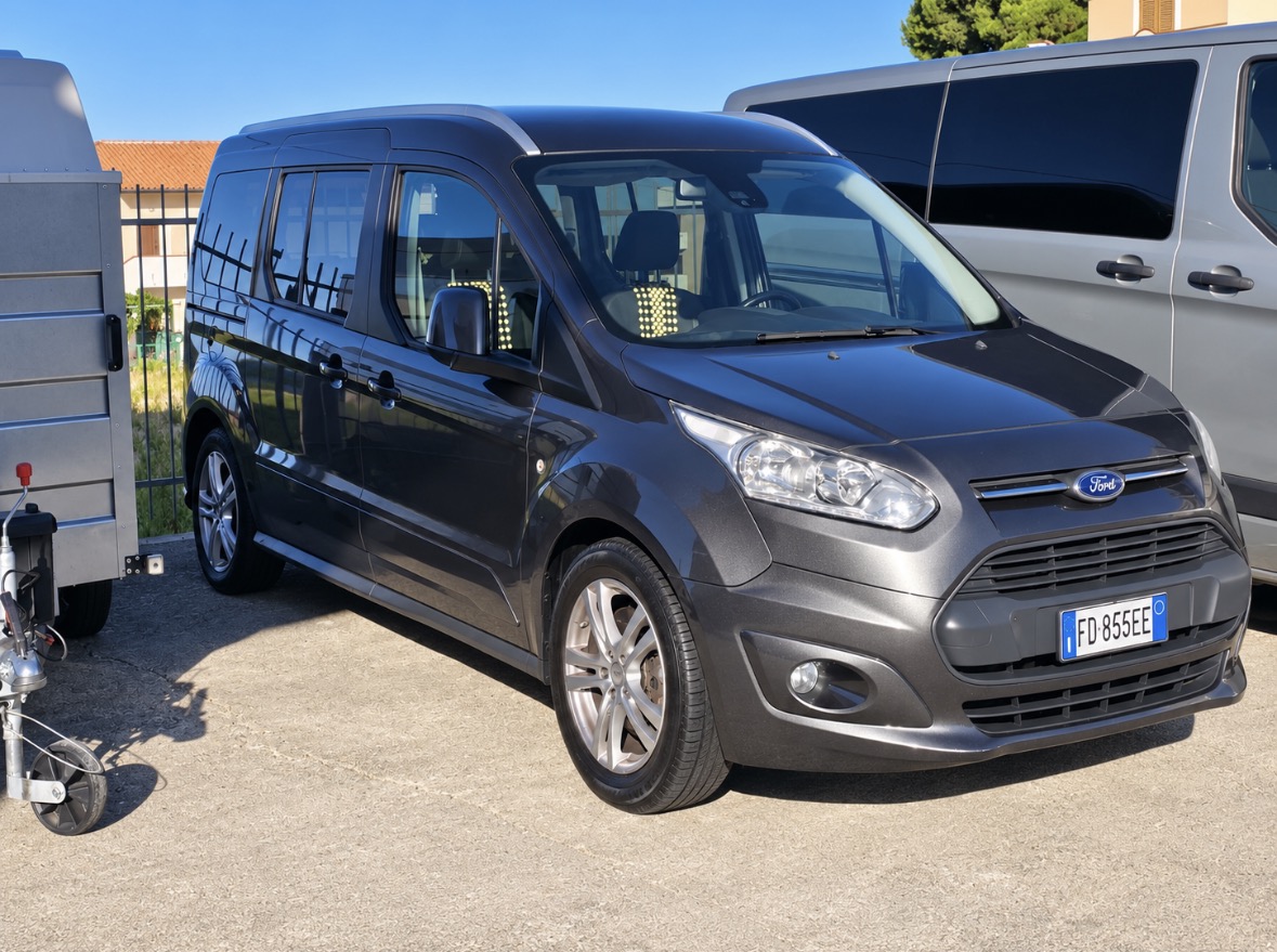 Ford 7 posti Isola Rent, targa FD855EE, fotografato realmente a Bonifati